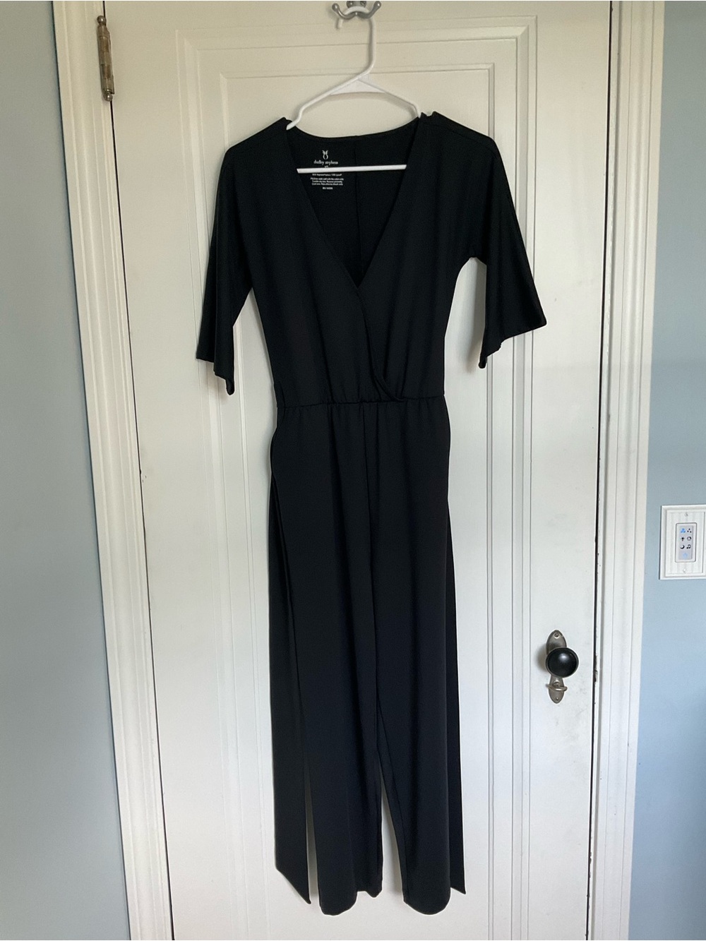 Dudley Stephens Bayberry Black Jumpsuit Belted XS